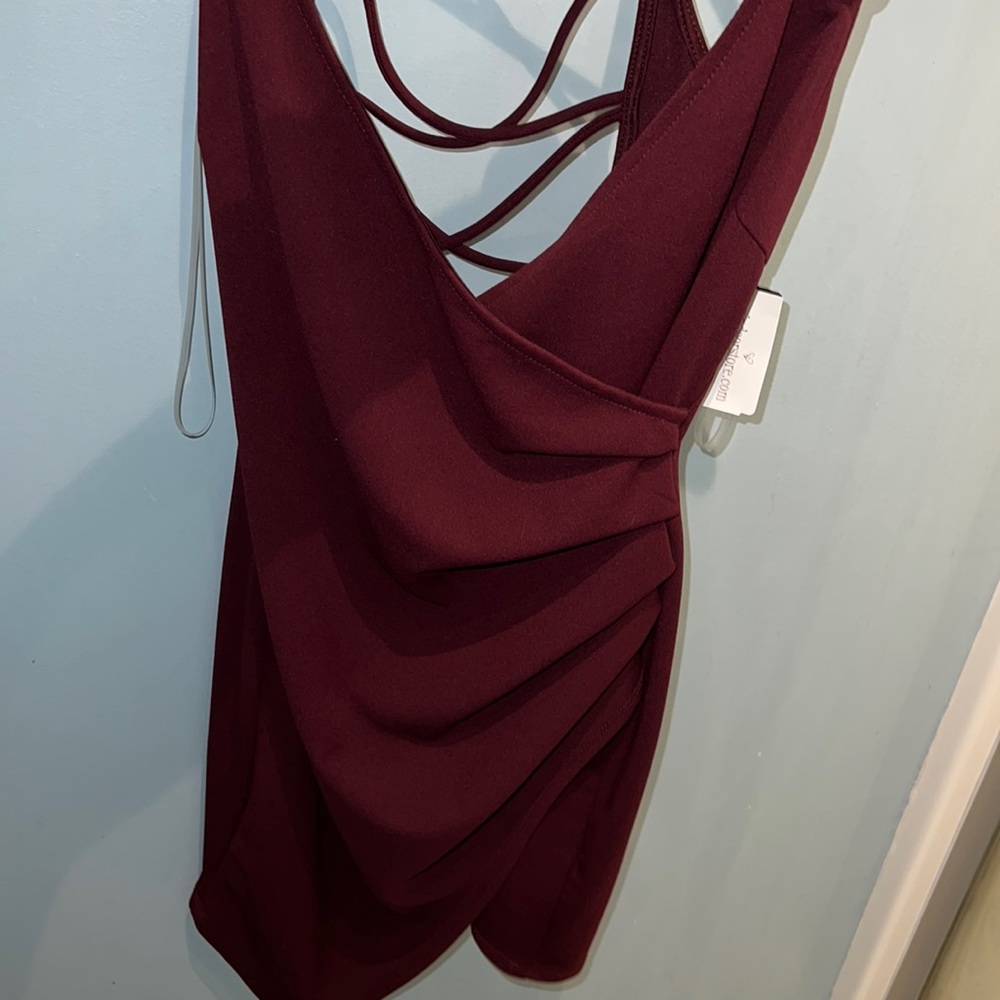 Burgundy Dress